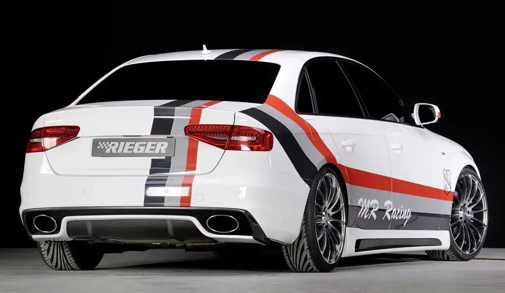 Rieger ESD Edelstahl passend für Audi A5 (B8/B81) Coupé 10/11–06/16 Neue Ware