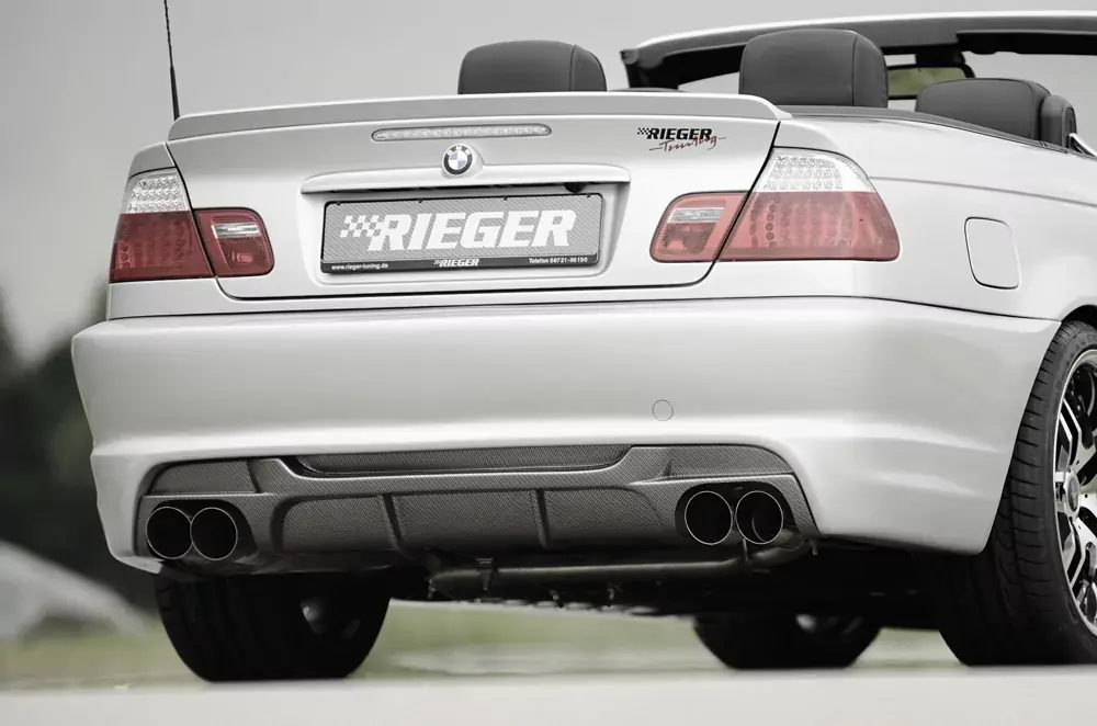 Rieger Endschalldämpfer 4x90mm Typ 14 passend für BMW 3er E46 Lim. Markenprodukt
