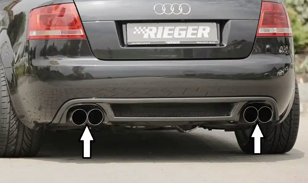 Ausverkauf RIEGER ESD Typ 14 Edelstahl passend für Audi A4 (8H) Cabrio