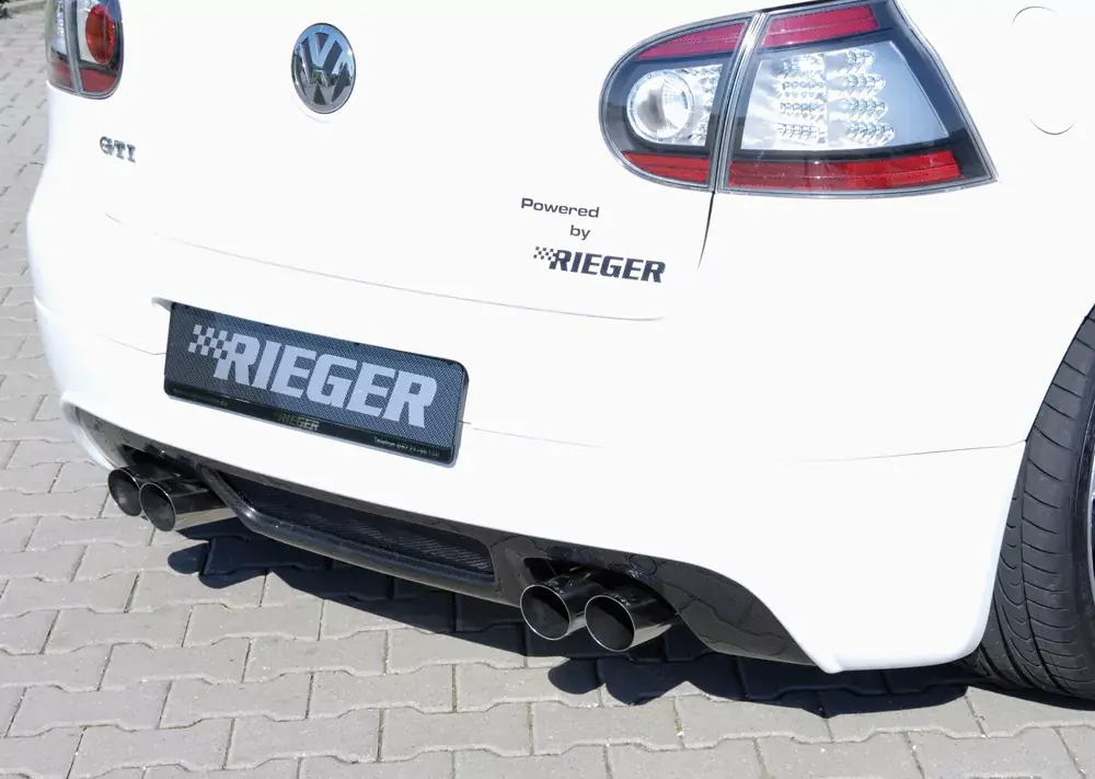 Begrenztes Angebot Rieger Endschalldämpfer Edelstahl passend für VW Golf 5 GTI
