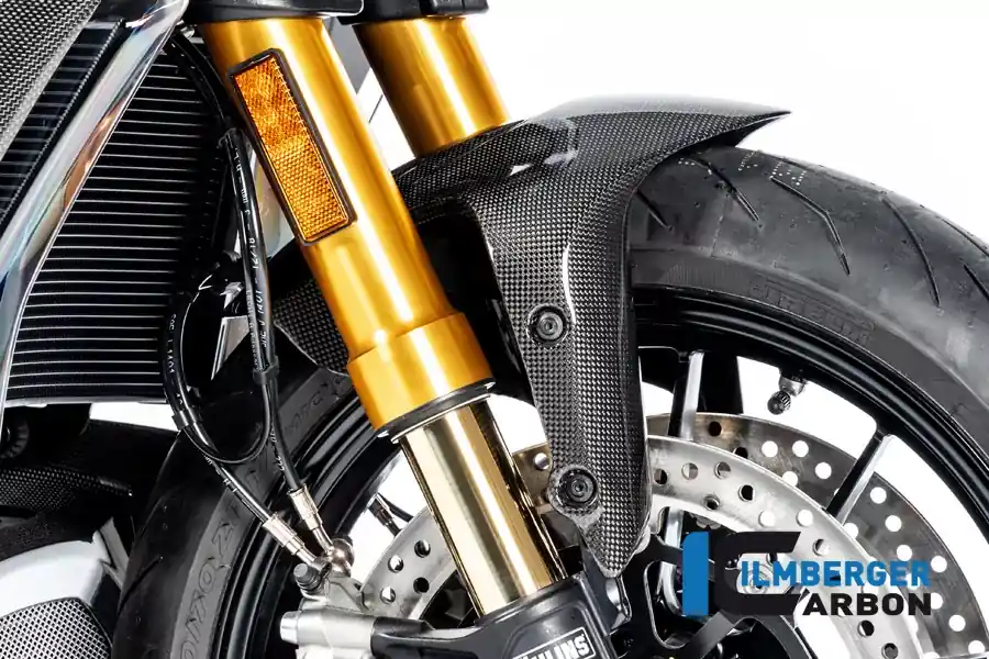 Neue Ware Ilmberger Carbon Kotflügel vorne glänzend passend für Ducati Diavel 1260 ab 2019