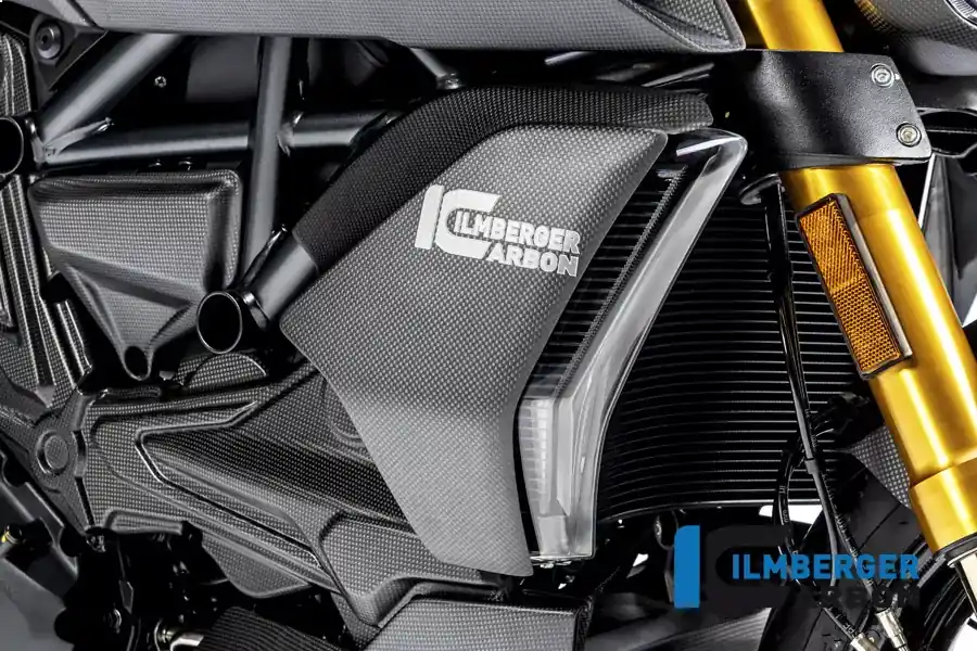 Jetzt Bestellen Ilmberger Carbon Wasserkühlerabdeckung rechts matt passend für Ducati Diavel 1260