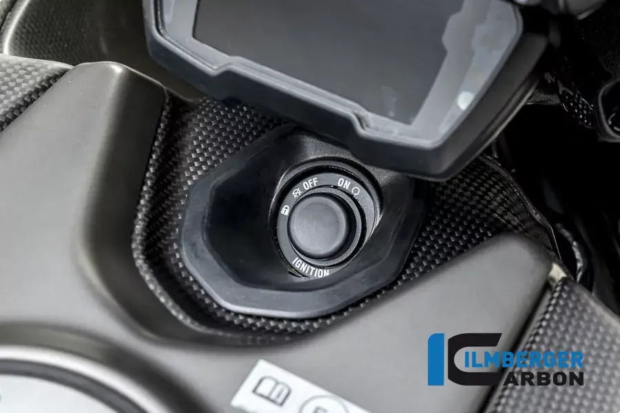 Ilmberger Carbon Zündschlossabdeckung matt passend für Ducati Diavel 1260 ab 2019 Solange Der Vorrat Reicht