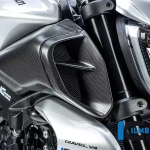 Ilmberger Carbon Luftkanaleinlassverkleidung rechts matt passend für Ducati Diavel V4 Sonderaktion