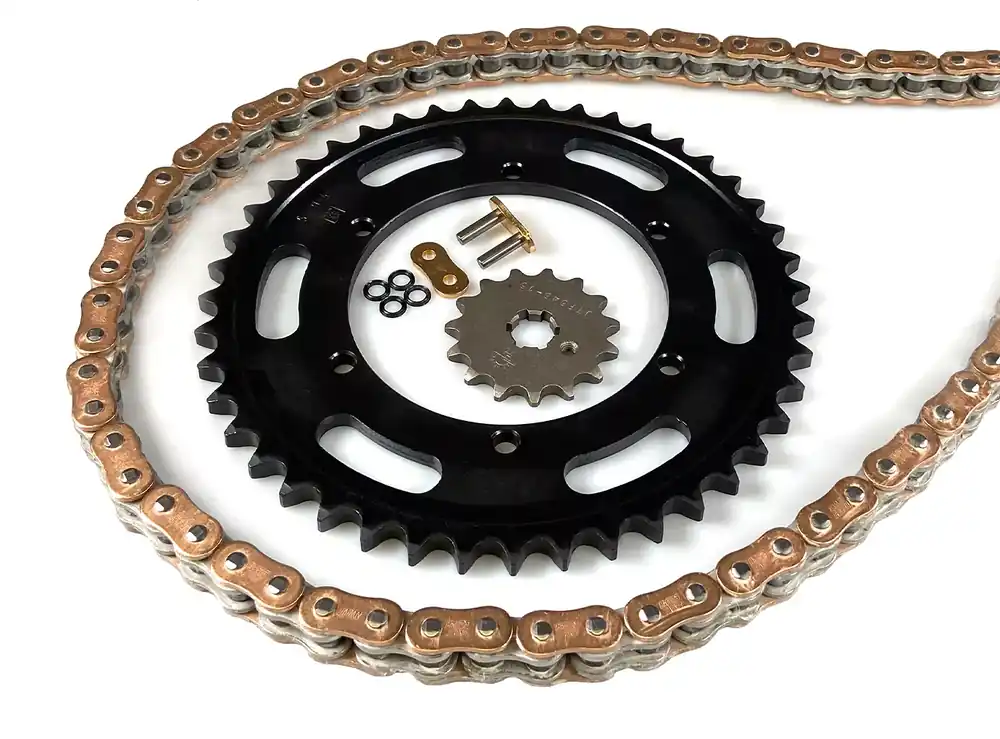Markenware EK-Chain Kettensatz 520 ZVX-3 passend für Ducati 950 Super Sport ab 2021 - Gold