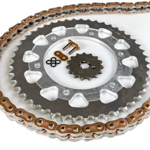 Direkt Vom Hersteller EK-Chain Kettensatz 525 ZVX-3 passend für KTM 1390 Superduke R Evo 2024 Farbe Gold