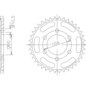 Saisonangebot Kettenrad Stahl 46 Zähne Teilung 525 passend für Kawasaki