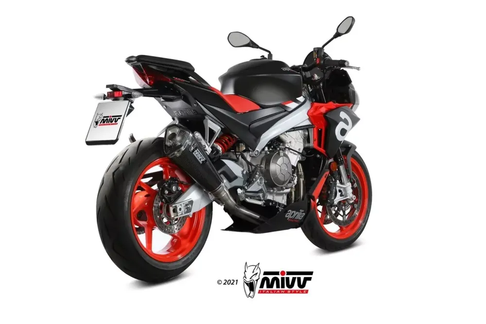 MIVV Komplettanlage Delta Race Carbon 2in1 passend für Aprilia RS/Tuono 660 Preisreduziert