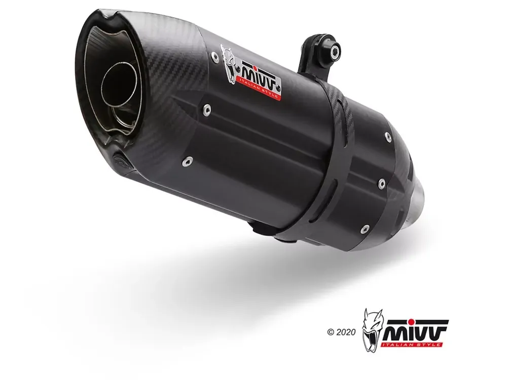MIVV Endschalldämpfer SUONO Edelstahl Schwarz passend für MOTO MORINI X-CAPE 21-23 Sonderangebot