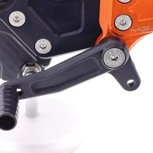MG Biketec Sportfussrastenanlage passend für KTM 125 Duke 2020-2023 Echt