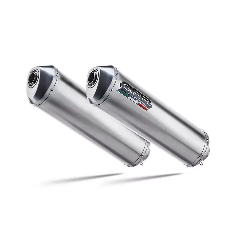Saisonangebot GPR Auspuff passend für Royal Enfield Interceptor 650 2021-2025, Satinox Dual Homologated Slip-On