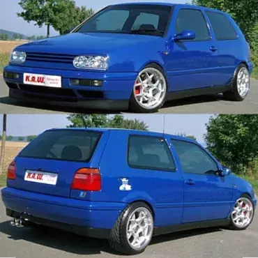 Expressversand K.A.W. Tieferlegungsfedern passend für Volkswagen Golf 3 1HX0