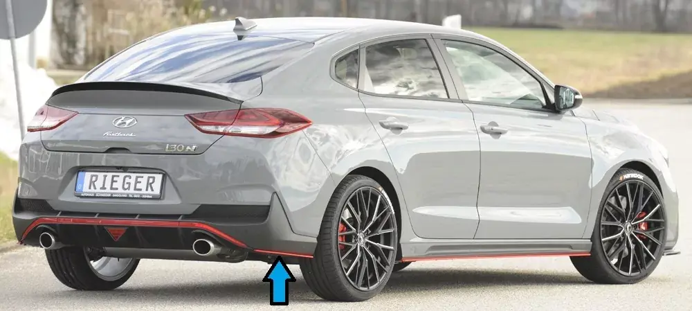 Rieger Heckschürzenansatz seitlich rechts passend für Hyundai i30 N-Performance (PDE) Fastback Super-Preis