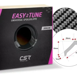 Sonderaktion easy²tune Universal Spoilerlippe im Carbon-Look zum Ankleben ZB131-C