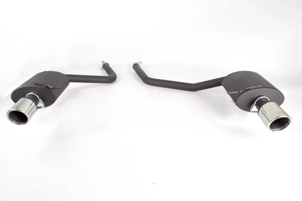 Ulter Sportauspuff passend für Audi A4 typ B7 FWD 2004-2008 – 2 Duplex Endrohre rund Ø90 Echt