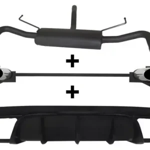 Meistverkauft Ulter Sportauspuff passend für Alfa Romeo Giulietta 2010-2016, 4 Duplex Endrohre oval