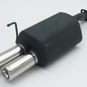 Neuheit Ulter Sportauspuff passend für Honda Civic VII Hatchback 2002-2006, 2 Endrohre rund Ø80