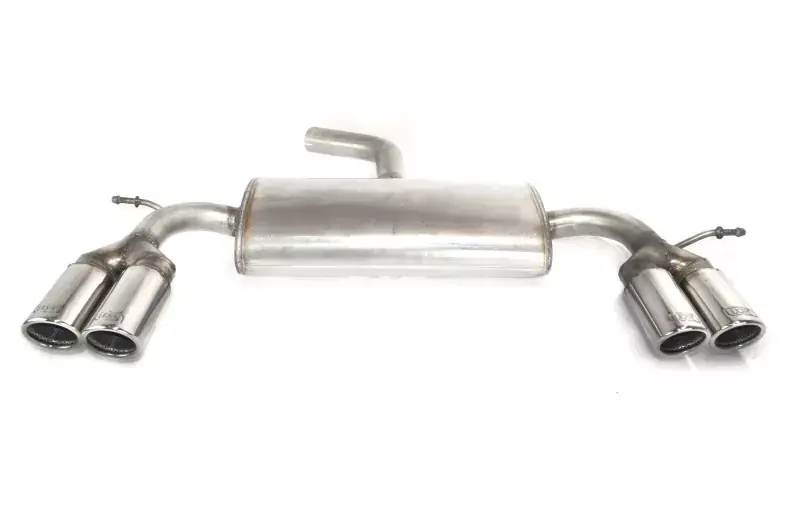 Ulter Sportauspuff passend für Volkswagen Scirocco III 2008-2018 4 Duplex Endrohre rund Ø70 Neue Ware