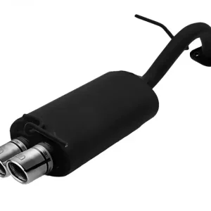 Ulter Sportauspuff passend für Toyota Yaris II 2005-2011 2 Endrohre rund Ø70 Saisonangebot