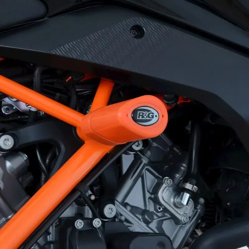R&G Sturzpads Set Orange No Cut passend für Yamaha MT-25 / MT-03 ab 2015 Geprüft