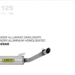 Arrow Endschalldämpfer Thunder Aluminium passend für Aprilia RS4 125 Heißes Angebot