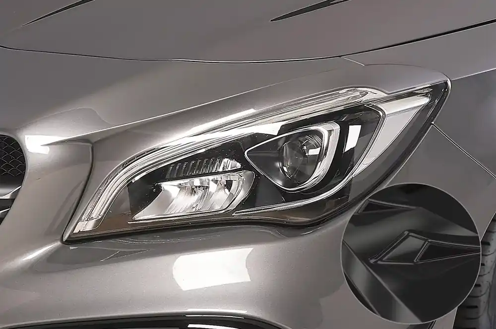 Scheinwerferblenden Glossy passend für Mercedes Benz CLA C117 X117 Neu