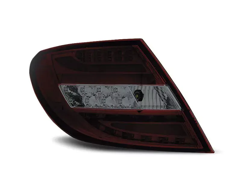 Solange Der Vorrat Reicht LED BAR Rücklichter rot getönt passend für Mercedes C-Klasse W204 Limousine 07-10