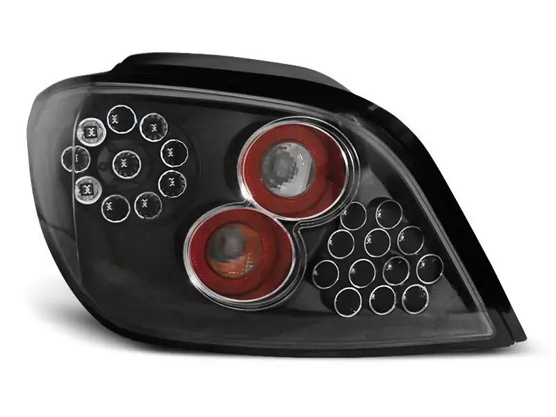 Schwarze LED Rückleuchten passend für Peugeot 307 Hatchback 04/2001-2007 Echt