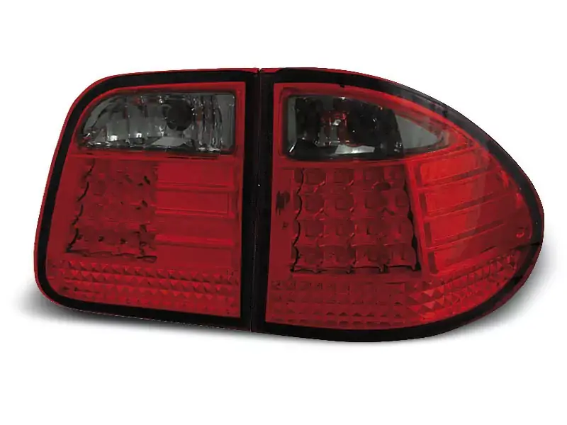 Schneller Versand LED Rücklichter rot getönt passend für Mercedes W210 Kombi