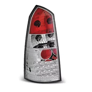 Bestpreis Chrom LED Rückleuchten Set passend für Ford Focus Mk1 Kombi (10/1998–10/2004)