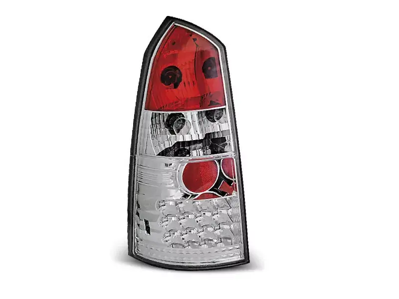 Bestpreis Chrom LED Rückleuchten Set passend für Ford Focus Mk1 Kombi (10/1998–10/2004)