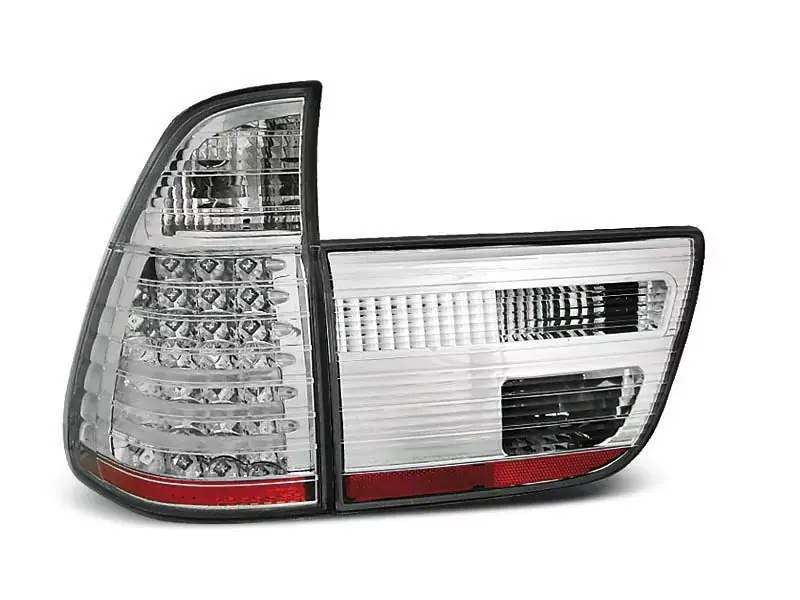 Markenware LED Rücklichter chrom passend für BMW X5 E53 09.99-10.03