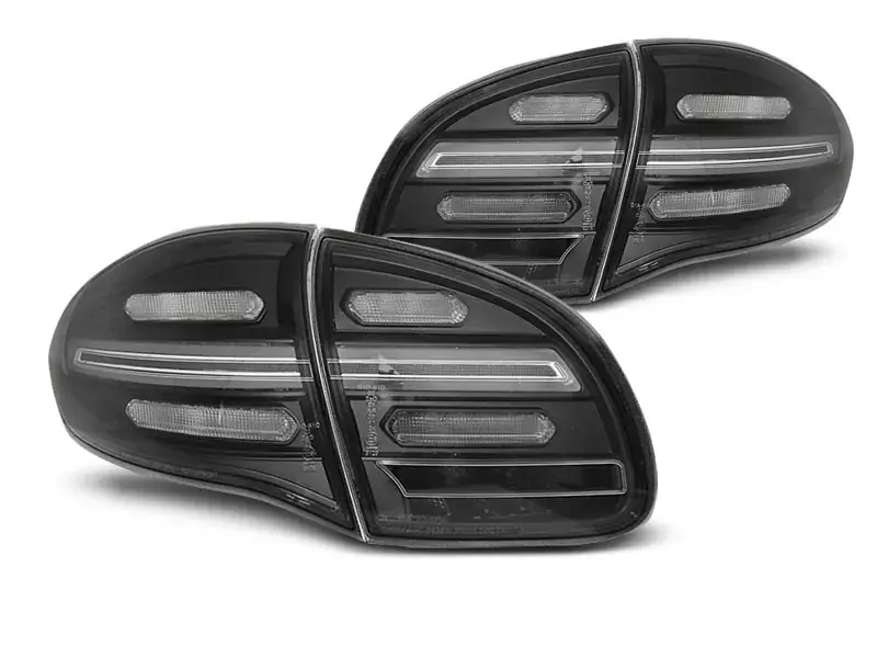 LED BAR Rücklichter schwarz dynamische Blinker passend für Porsche Cayenne 10-15 Bestpreis