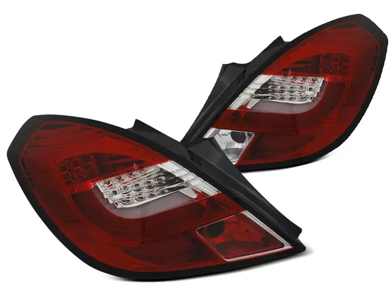 Sonderaktion LED Rückleuchten rot weiß passend für Opel Corsa D 3D 04.06-14