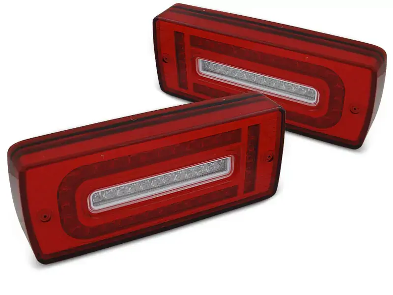 Nur Heute LED Rücklichter rot weiß passend für Mercedes W463 G-Klasse 07-17