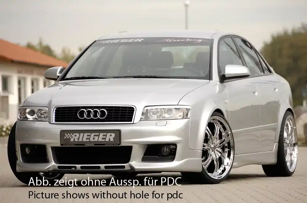 Rieger Spoilerstoßstange neues Design passend für Audi A4 (8E) Typ B6 Limousine Garantierte Lieferung