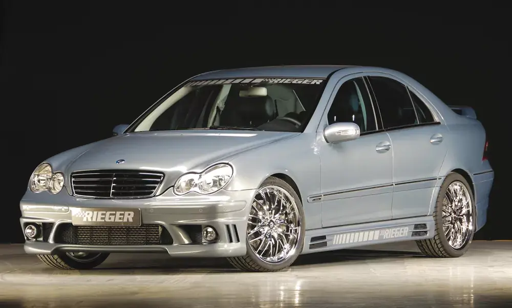 Rieger Seitenschweller rechts passend für Mercedes C-Klasse (W203) Sportcoupe ab 05/2000 Highlight