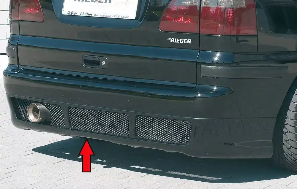 Aktuell Rieger Heckschürzenansatz passend für Ford Sharan (7M) Van ab 03/2000