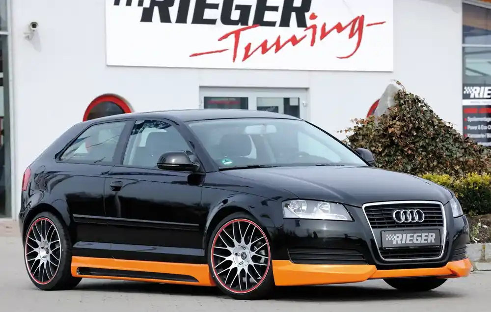 Rieger Spoilerlippe passend für Audi A3 (8P) Sportback Facelift Direkt Vom Hersteller