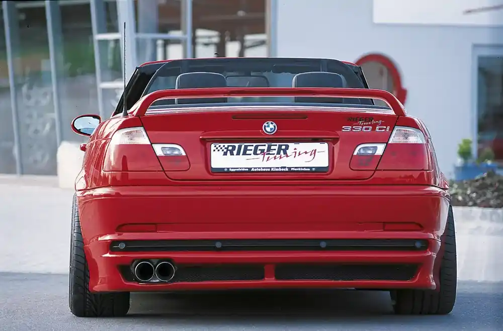 Preisreduziert Rieger Heckansatz passend für BMW 3er E46 Coupé 02.98–12.01 (bis Facelift)