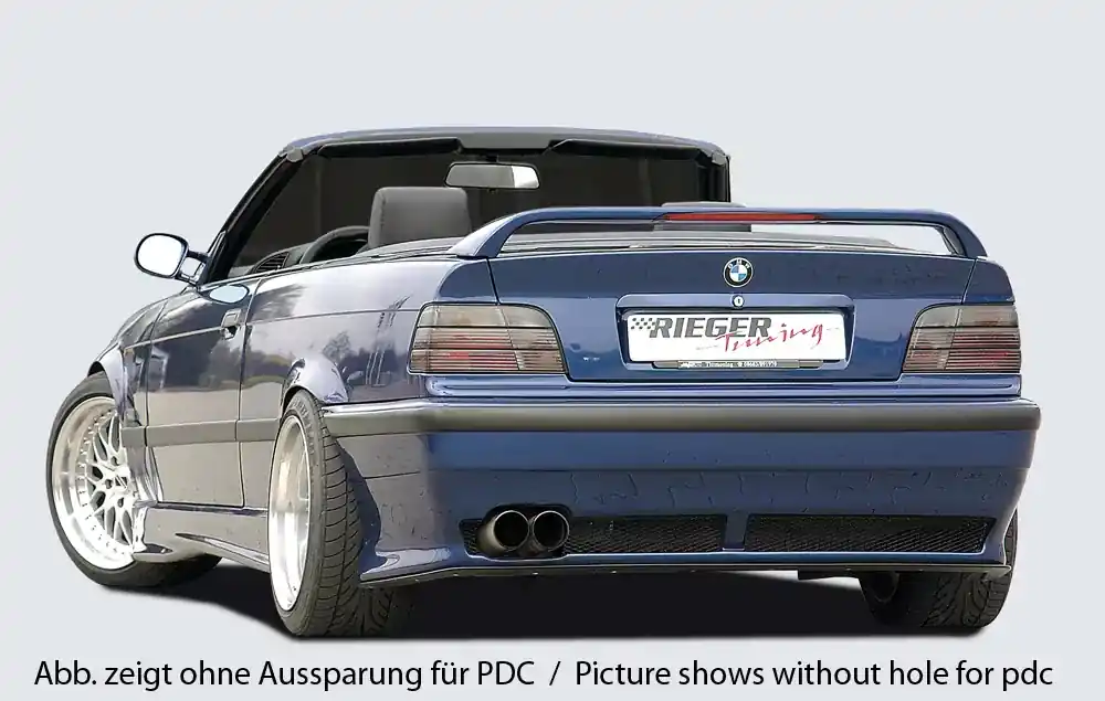 Rieger Heckschürze RT 04 (V1) passend für BMW 3er E36 Limousine Top-Preis