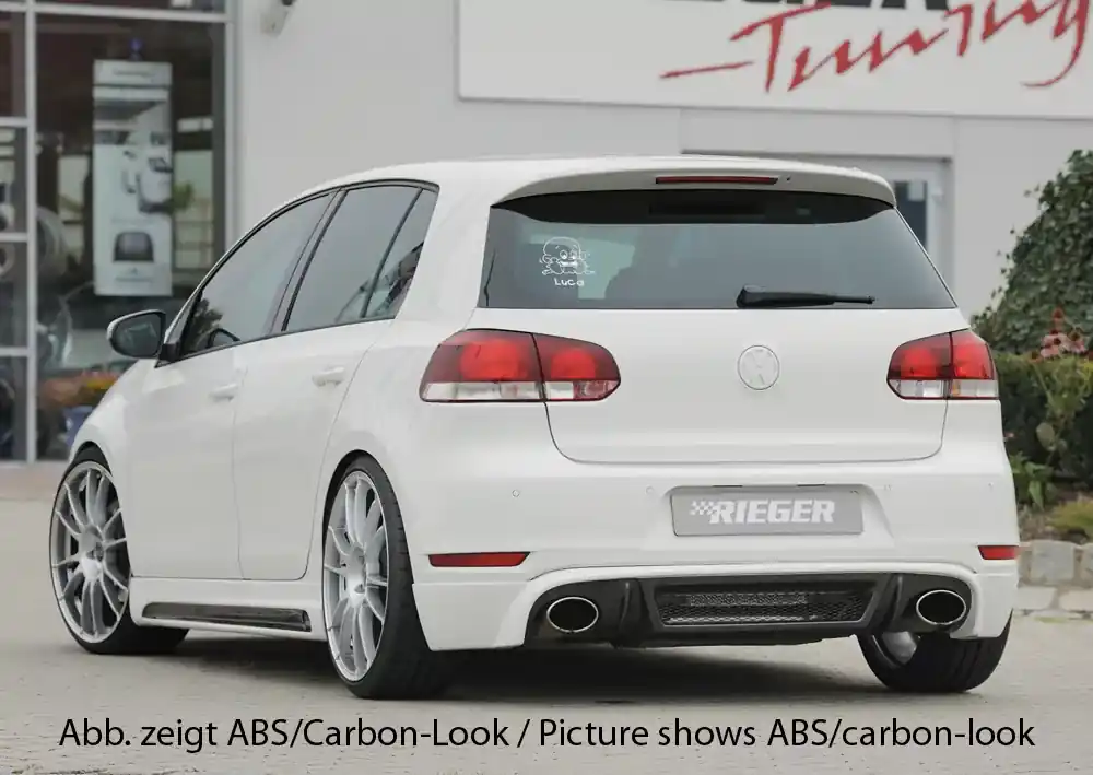 Wochenendangebot Rieger Heckschürzenansatz passend für VW Golf 6 GTI 3-tür.