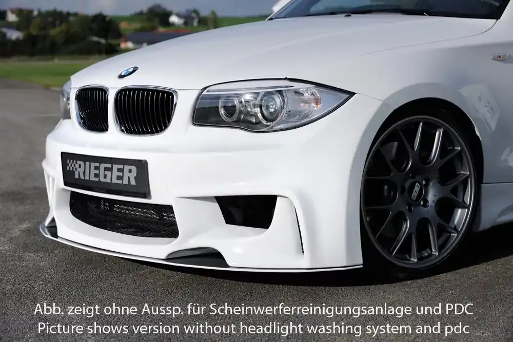 Günstig Rieger Spoilerstoßstange passend für BMW 1er E81 09/04-08/11