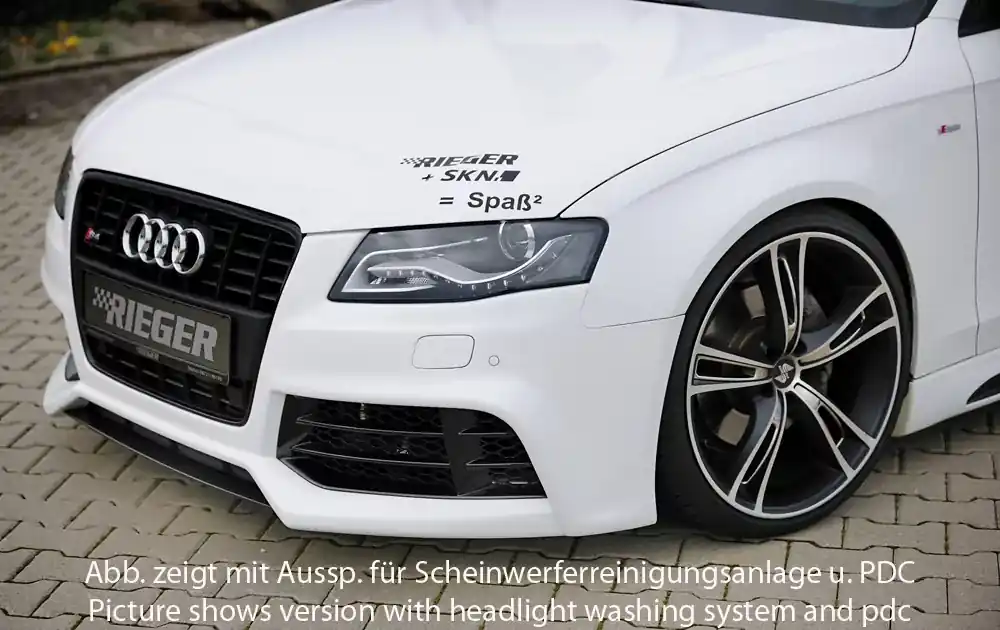 Rieger Spoilerstoßstange passend für Audi A4 S4 (B8/B81) Avant 11.08-12.11 Sonderaktion