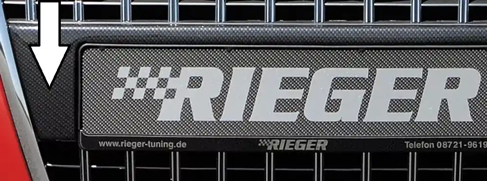Versand Am Gleichen Tag Rieger Kennzeichenauflage aus ABS passend für Audi TT (8N) Roadster 98-03
