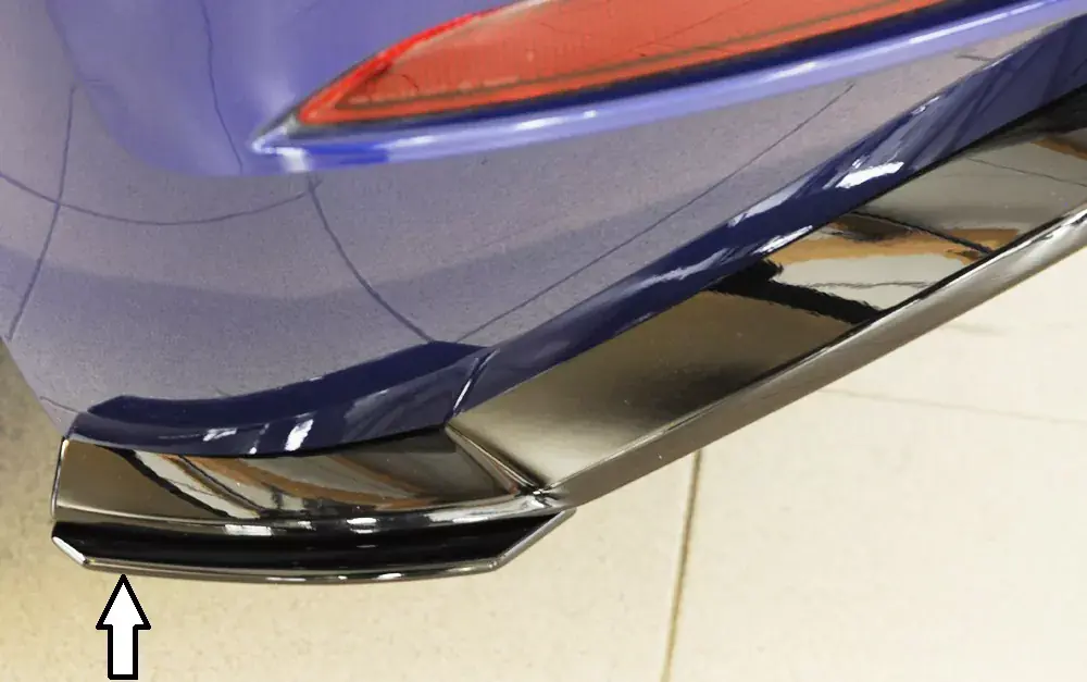 Rieger Heckschürzenansatz rechts passend für VW Golf 7 R-Line ab 02/2017 Super-Preis