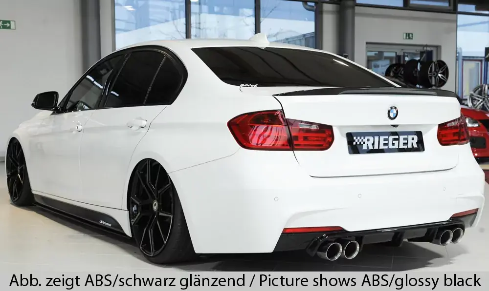 Finale Aktion Rieger Heckeinsatz passend für BMW 3er F30 LCI