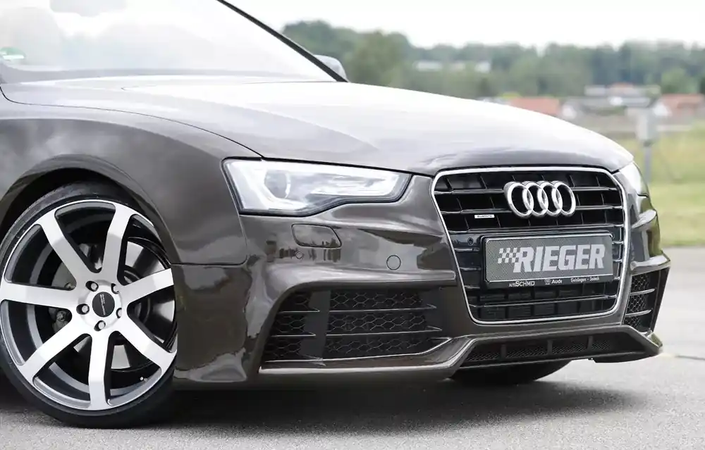 Rieger Spoilerstoßstange passend für Audi A5 (B8/B81) Cabrio 10.11–06.16 Markenprodukt