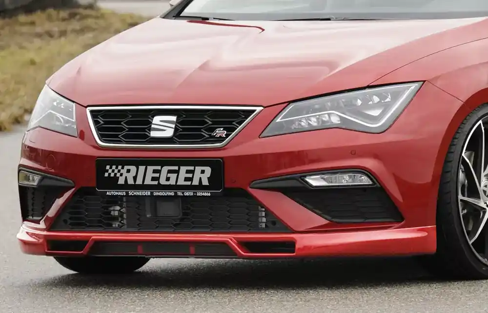 Rieger Spoilerlippe passend für Seat Leon Cupra (5F) 3-türig (SC) ab 01/2017 Facelift Schneller Versand