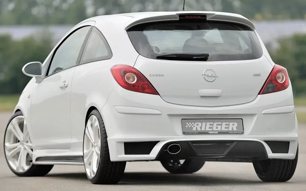 Rieger Heckschürzenansatz passend für Opel Corsa D 3-türig (07/06–12/10) Günstig